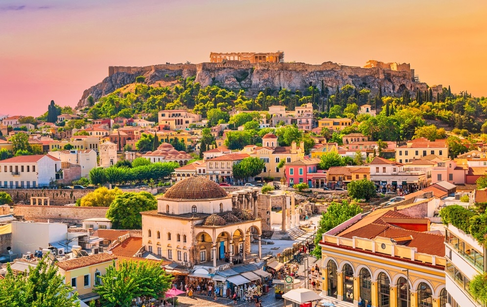Phố cổ Athens với kiến trúc đặc trưng