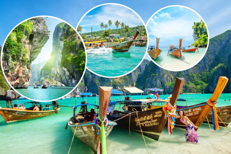 Khung cảnh kỳ vĩ của Vịnh Lan Hạ với những hòn đảo đá vôi và thuyền du lịch