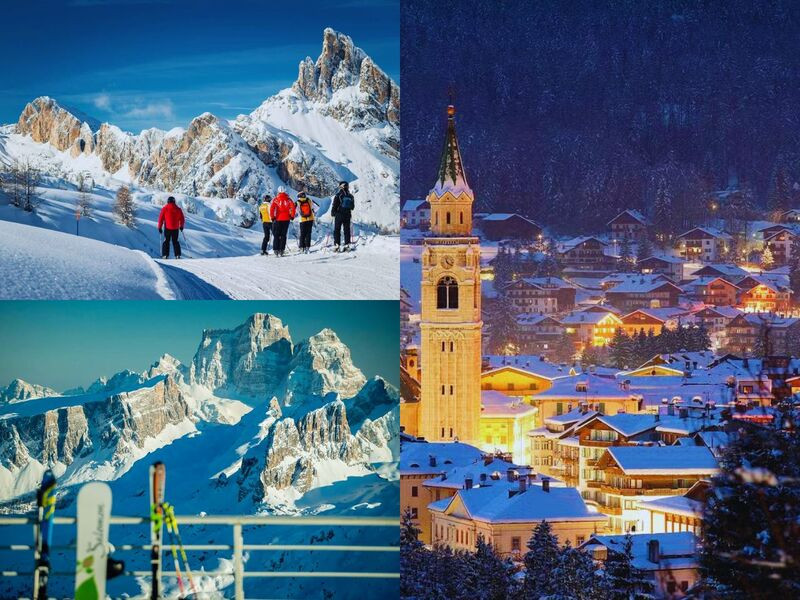 Cảnh tuyết trắng ở miền Bắc Ý