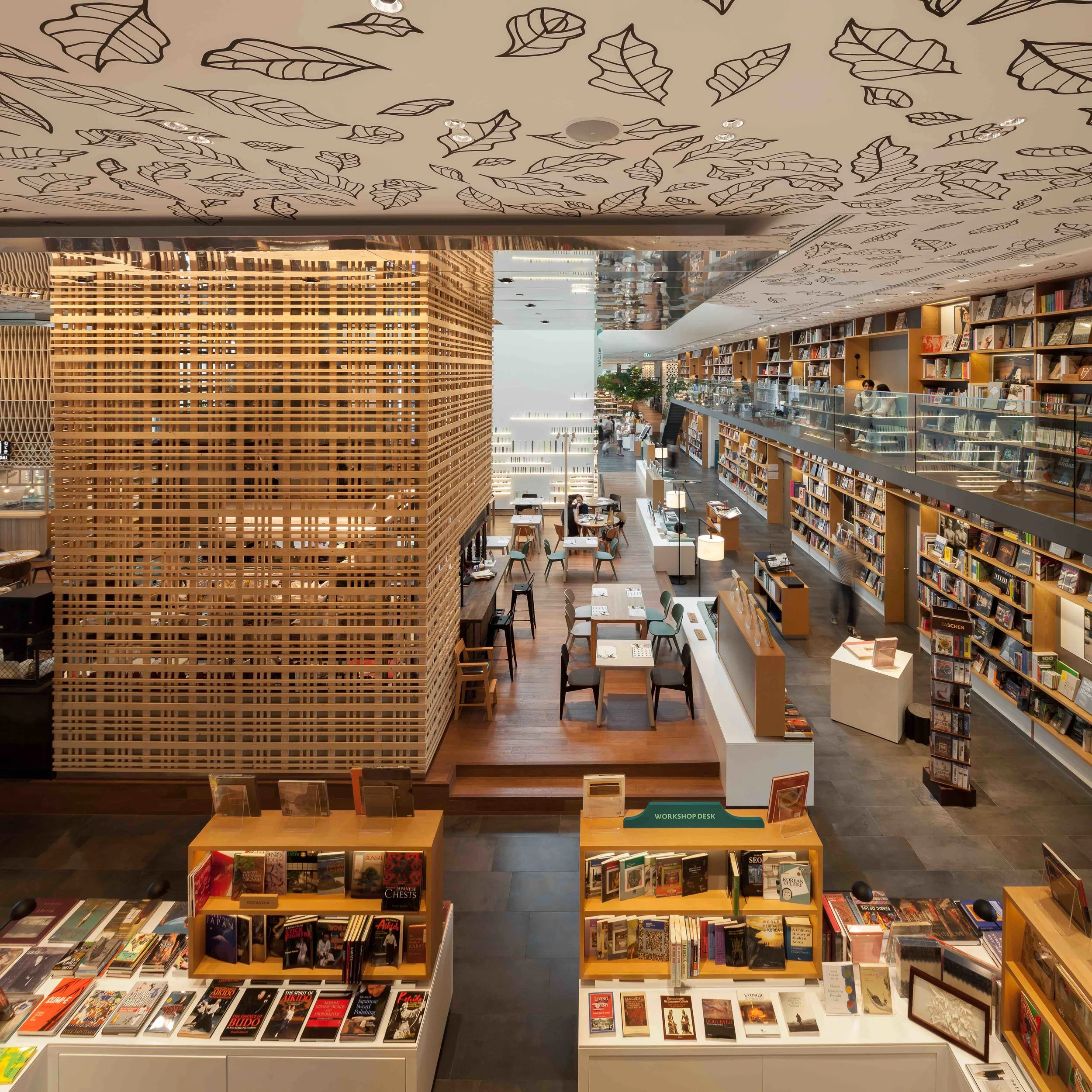 Góc nhìn toàn cảnh không gian Open House với nhiều khu vực chức năng khác nhau