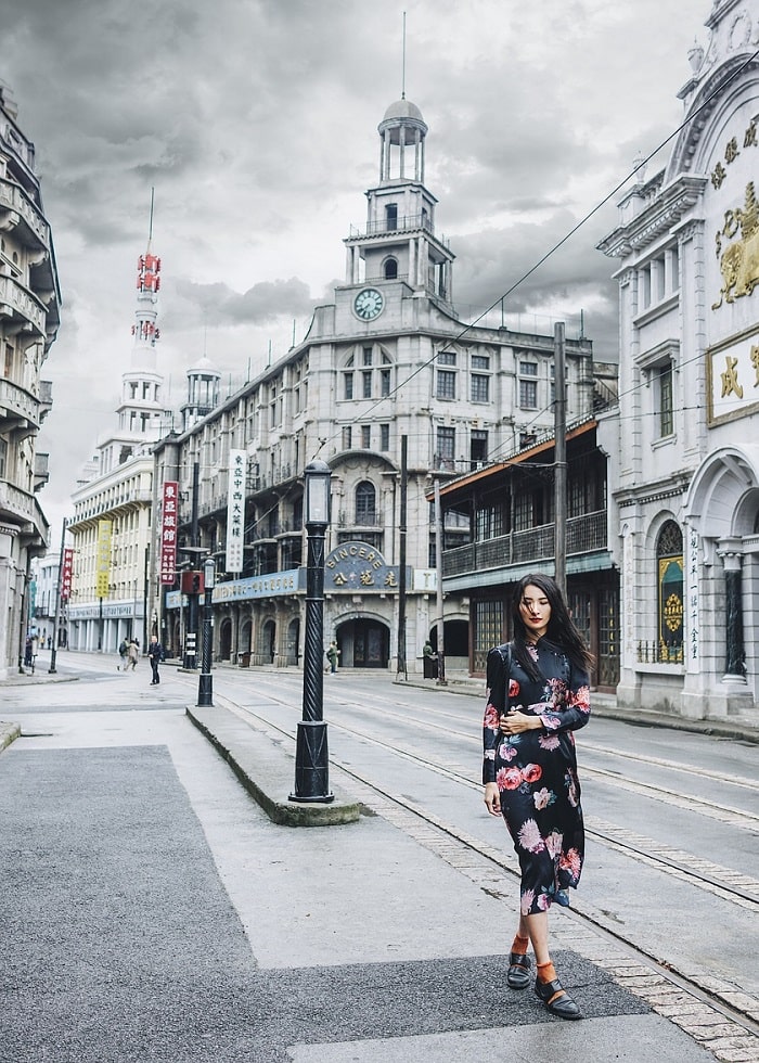 Cảnh quan thành phố Thượng Hải từ trên cao