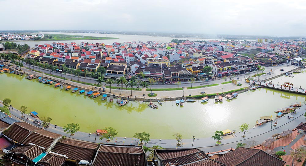 Cảnh quan kênh rạch và cầu đá cổ điển ở Tô Châu