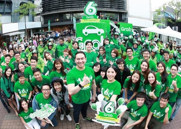 Giao diện ứng dụng Grab trên điện thoại