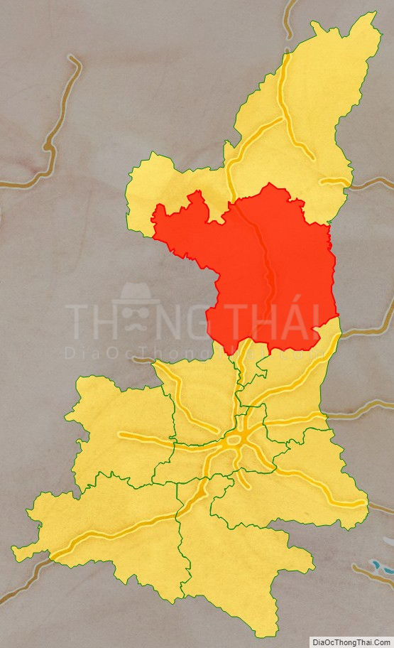 Bản đồ tỉnh Thiểm Tây và thành phố Diên An, Trung Quốc