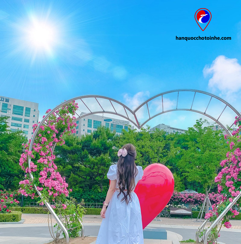 Khung cảnh công viên Hồ Ilsan