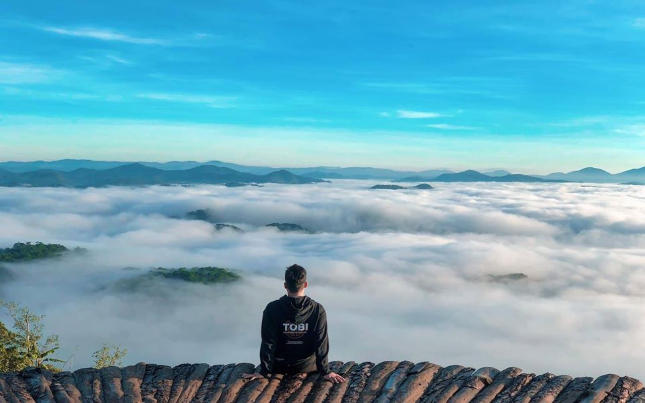 Cảnh biển mây ở Đà Lạt