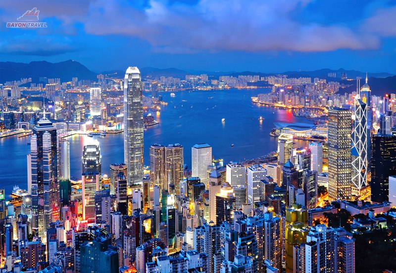 Hong Kong về đêm rực rỡ