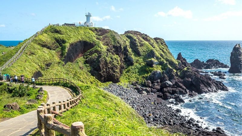 Phong cảnh thiên nhiên xanh mát ở Jeju