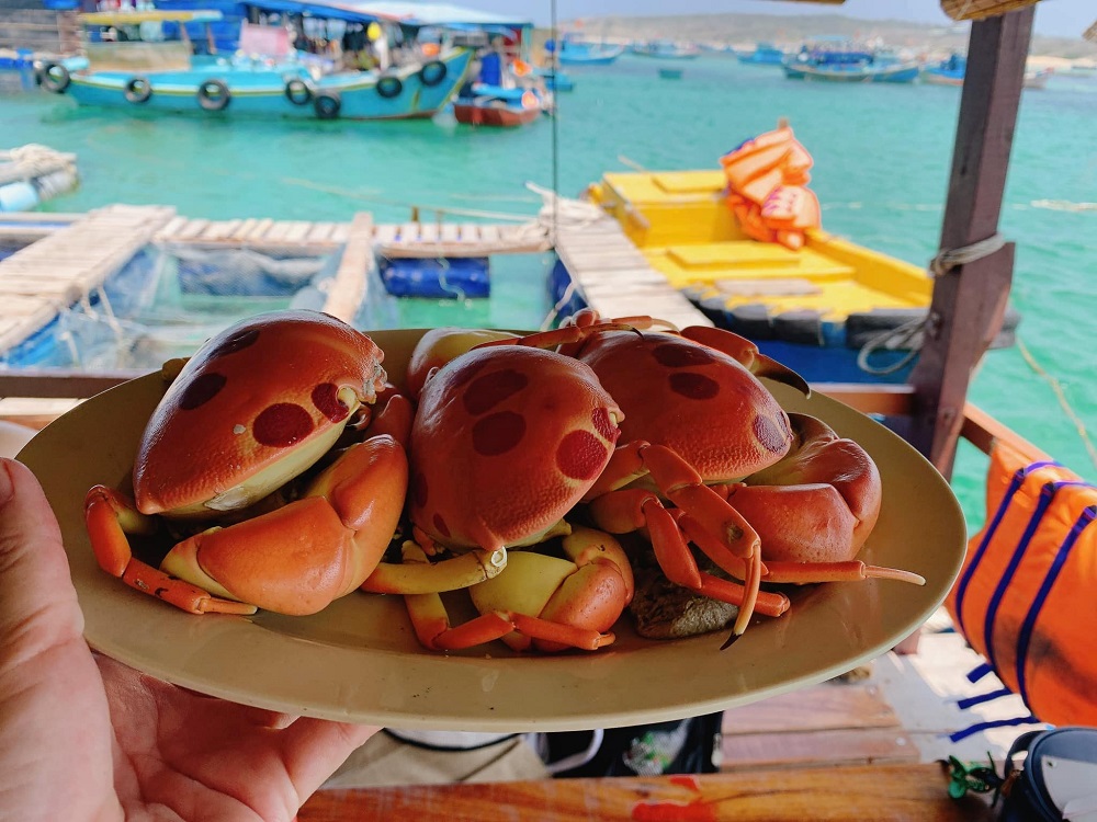 Món hải sản tươi ngon trên đảo Phú Quý