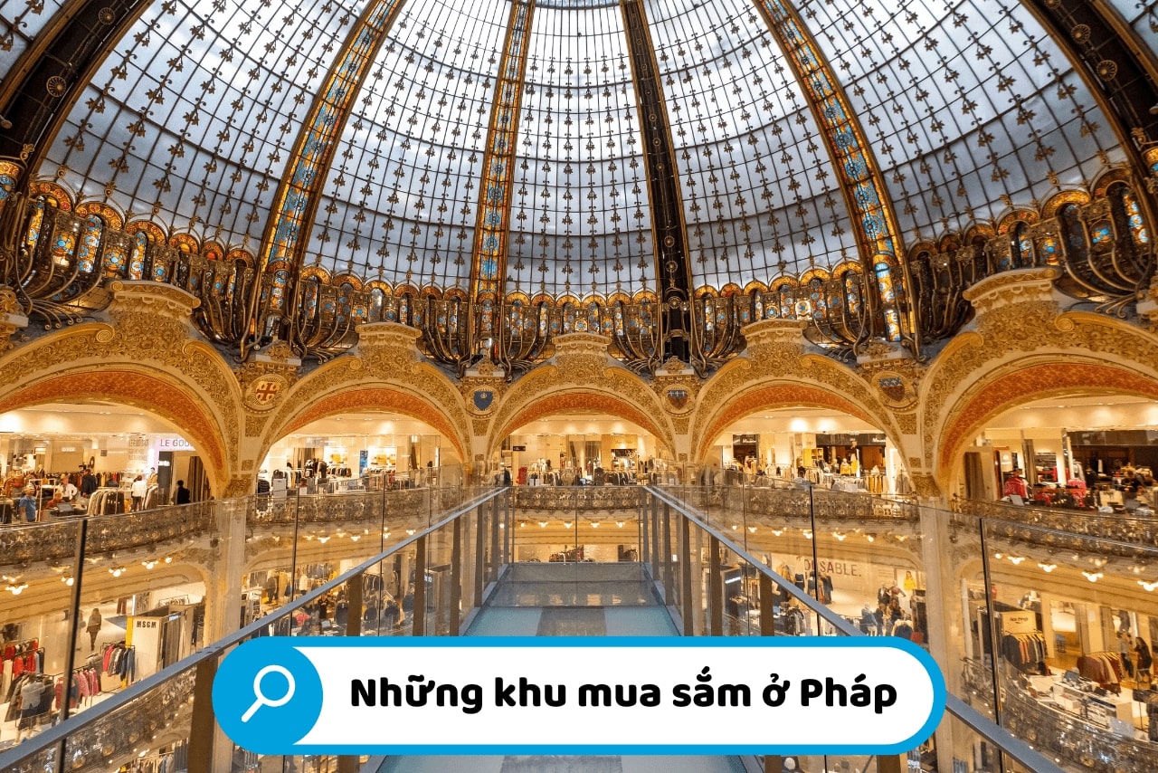 Một khu phố mua sắm tại Pháp