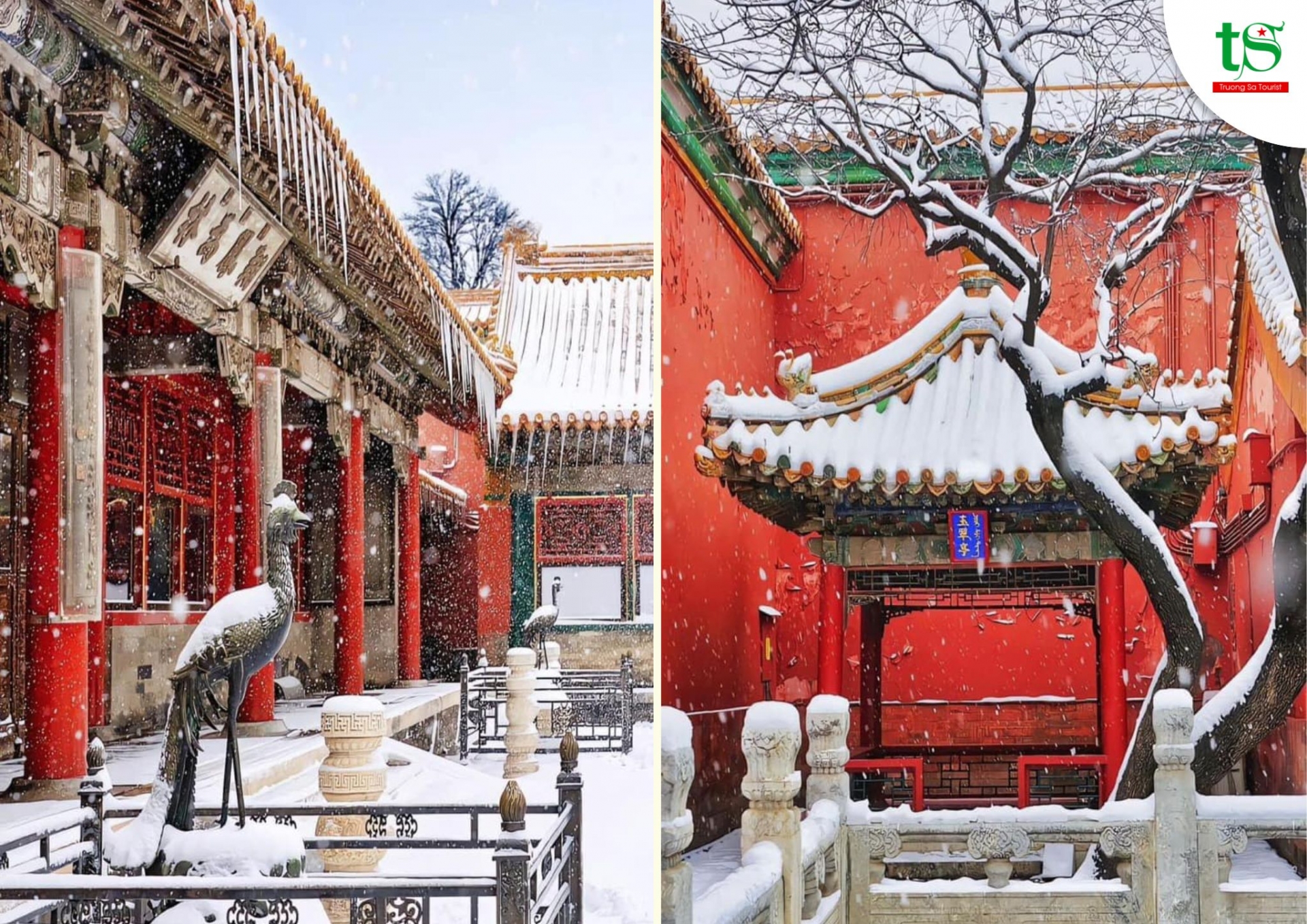 Vạn Lý Trường Thành phủ tuyết trắng