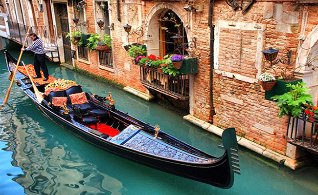 Một góc kênh đào Venice