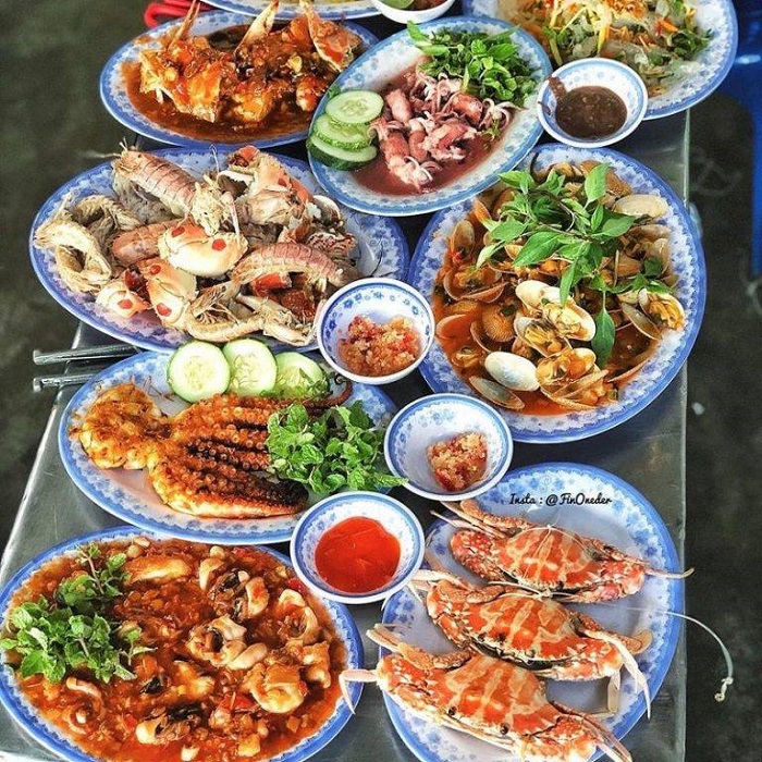 Hải sản tươi ngon ở Nam Du