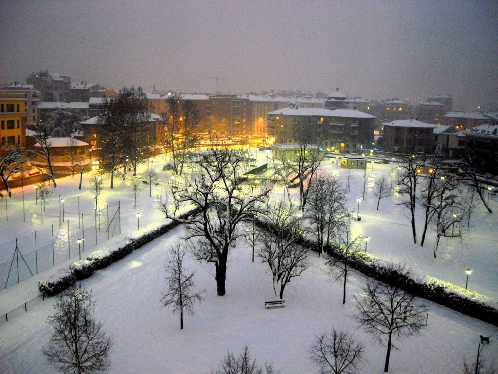 Một góc nước Ý yên bình vào mùa đông