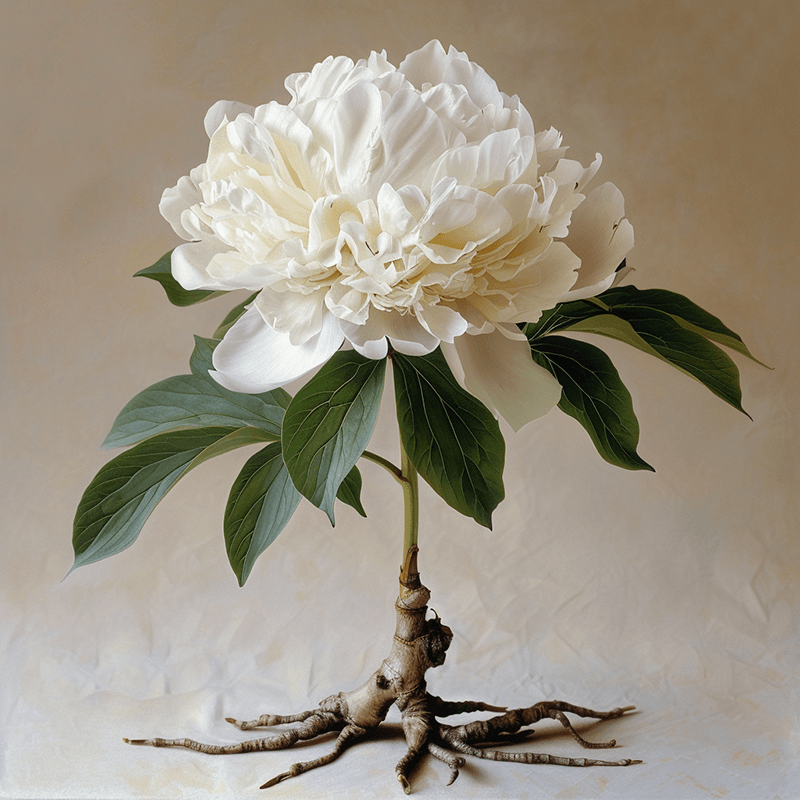 Cận cảnh cây rễ xanh tươi với lá hình kim