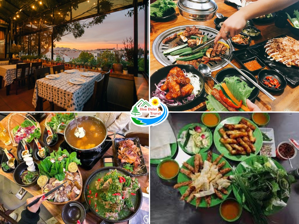 Nồi lẩu nóng hổi bốc khói cùng các món ăn kèm trong không khí ấm cúng