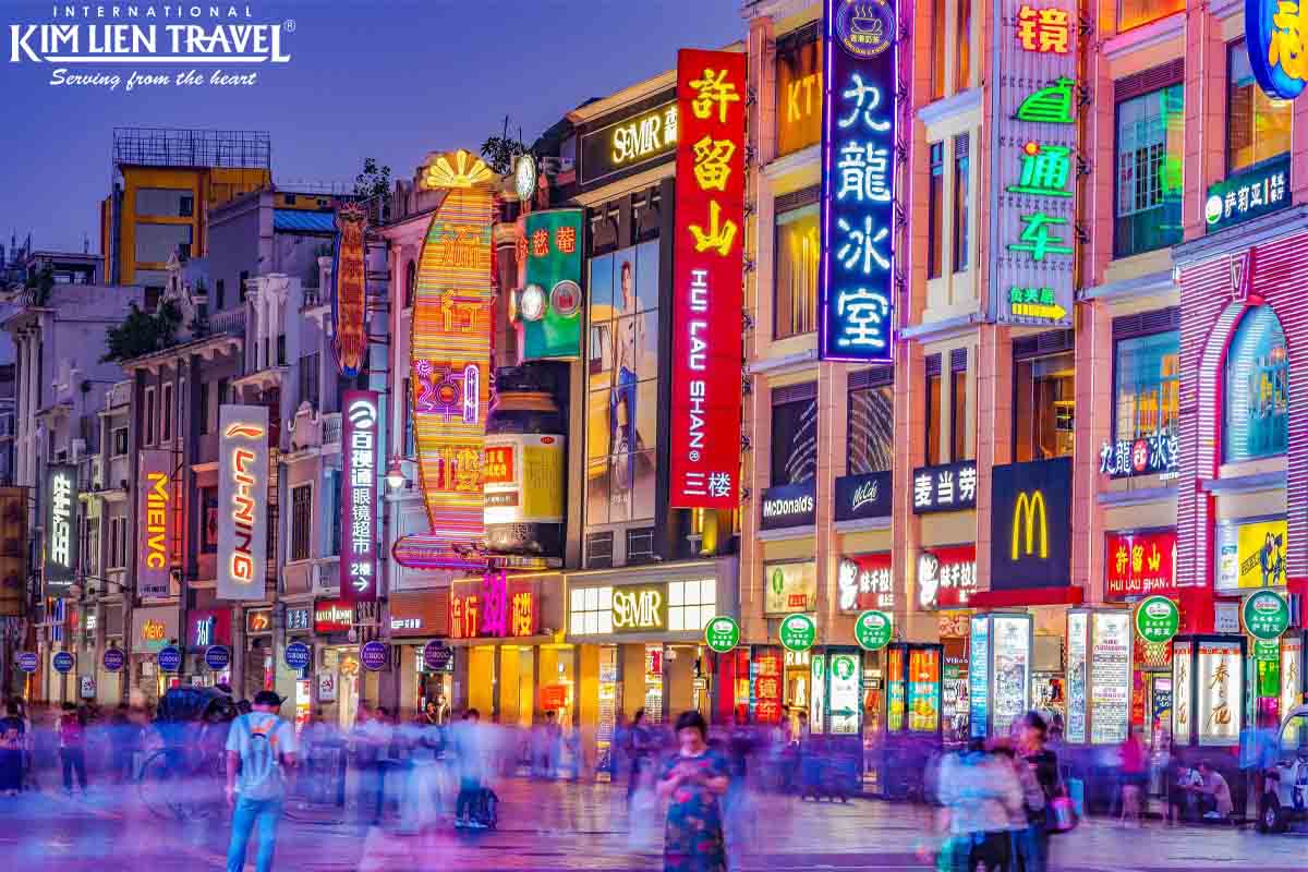 Một góc phố Quảng Châu nhộn nhịp