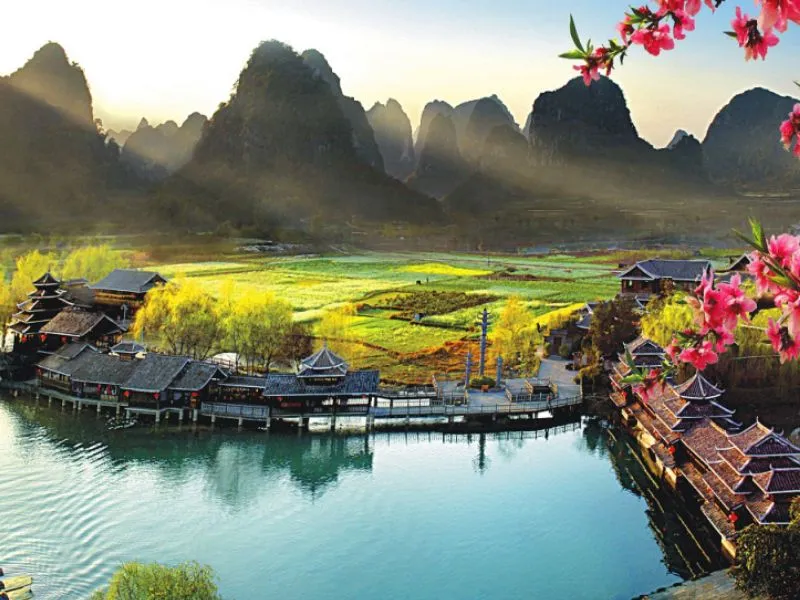 Khung cảnh non nước Quế Lâm mùa thu