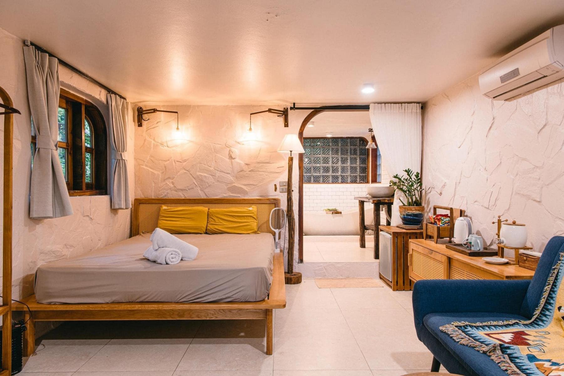 Nội thất homestay phong cách mộc mạc