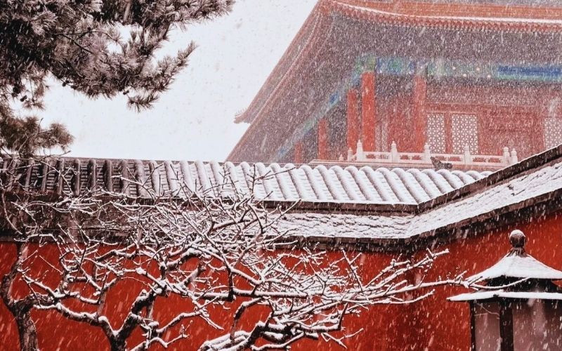 Toàn cảnh Bắc Kinh phủ tuyết trắng mùa đông