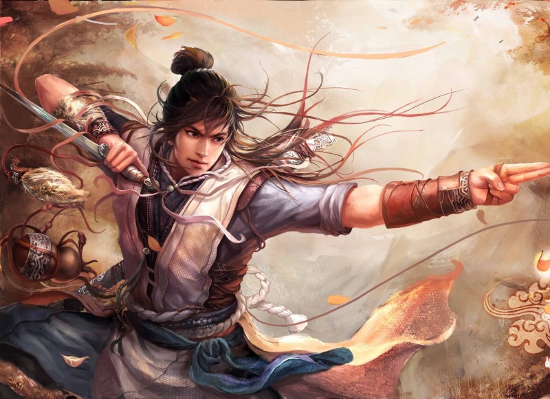 Võ sư biểu diễn Thái Cực Quyền trên núi