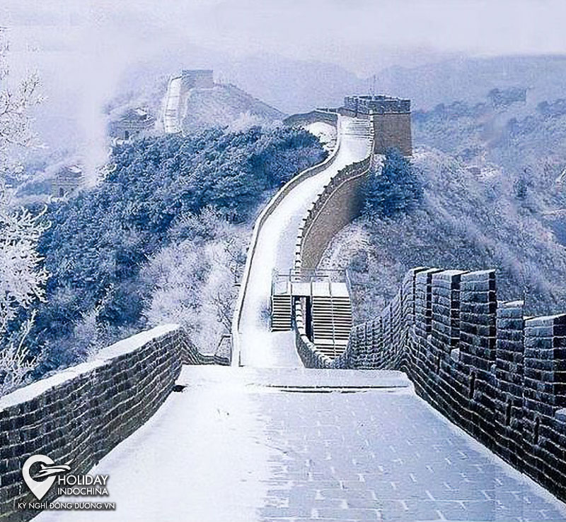 Toàn cảnh Vạn Lý Trường Thành mùa đông