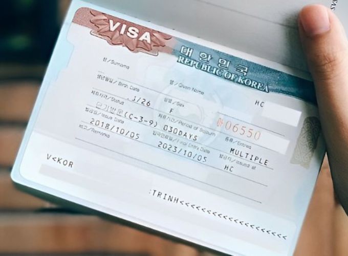 Tấm visa Hàn Quốc