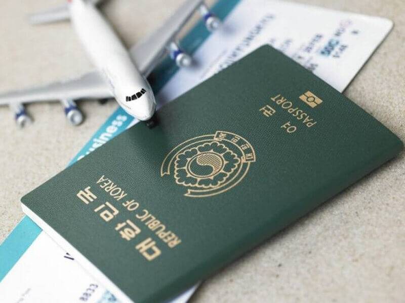 Hình ảnh visa Hàn Quốc đã được cấp