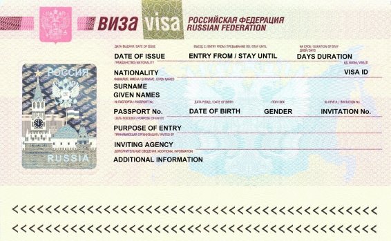 Thủ tục xin visa Nga