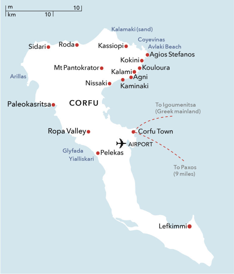 Toàn cảnh vẻ đẹp xanh mướt của Corfu