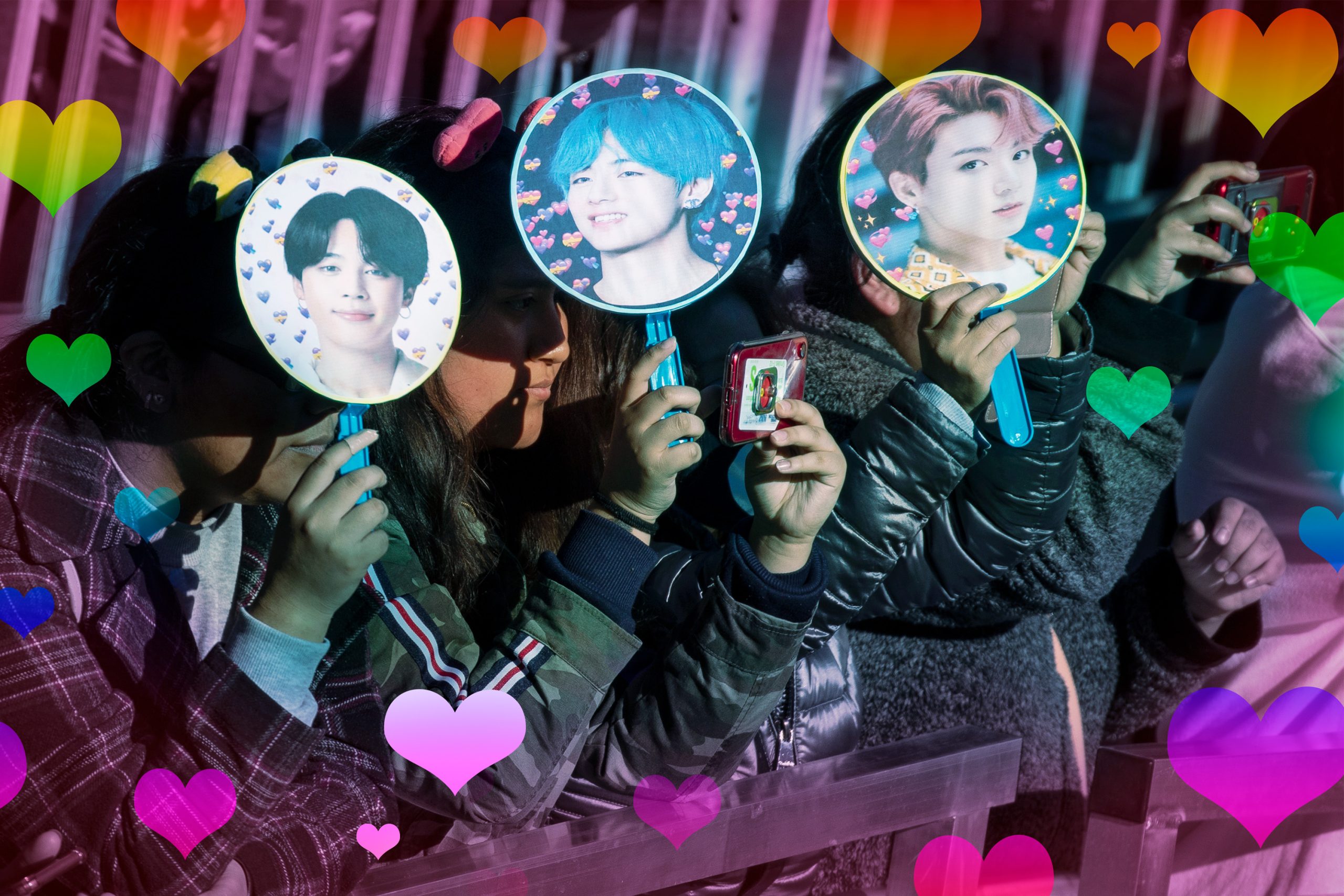 Sân khấu K-Pop với ánh sáng và hiệu ứng đặc biệt