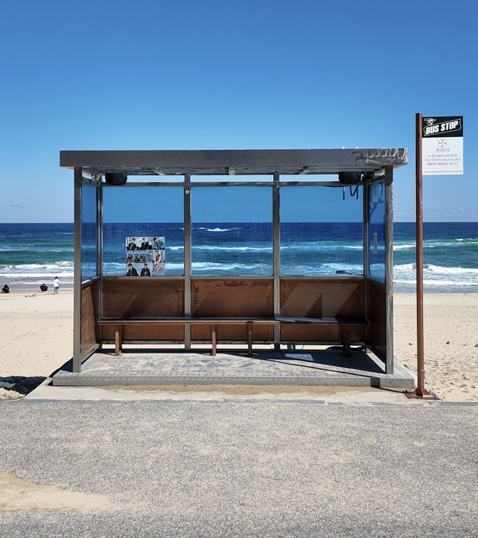 Bãi biển xanh ngắt Gangneung