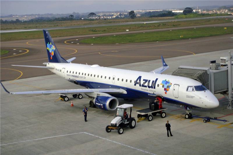 Máy bay của hãng hàng không Azul tại Brazil