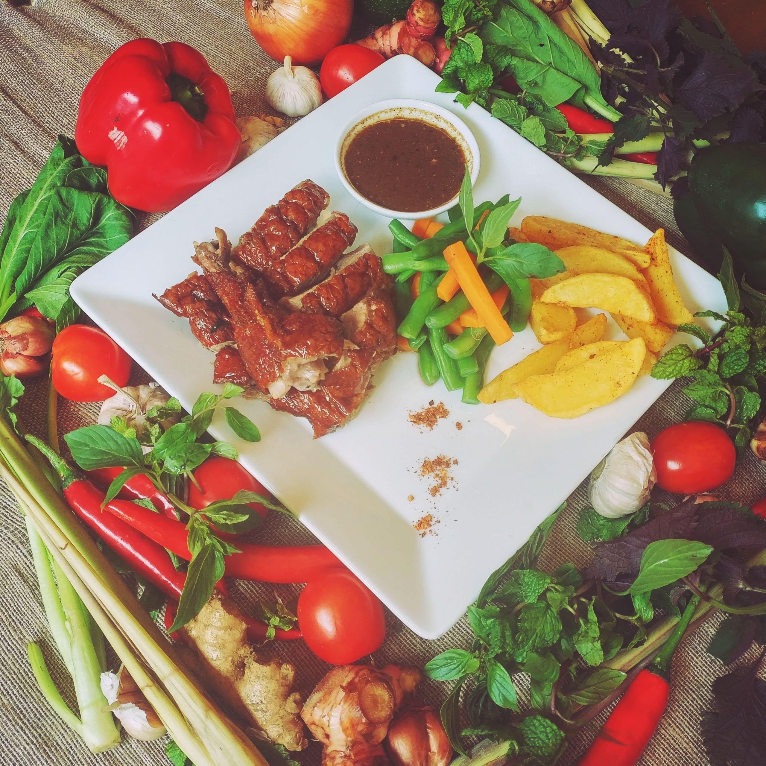 Món lườn ngan sốt tiêu xanh tại Don Duck