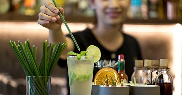 Ống hút rau muống xanh mát