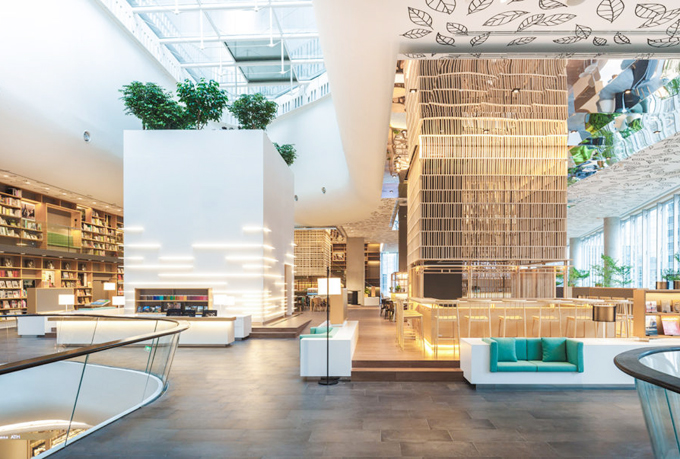 Góc làm việc và đọc sách tại Open House