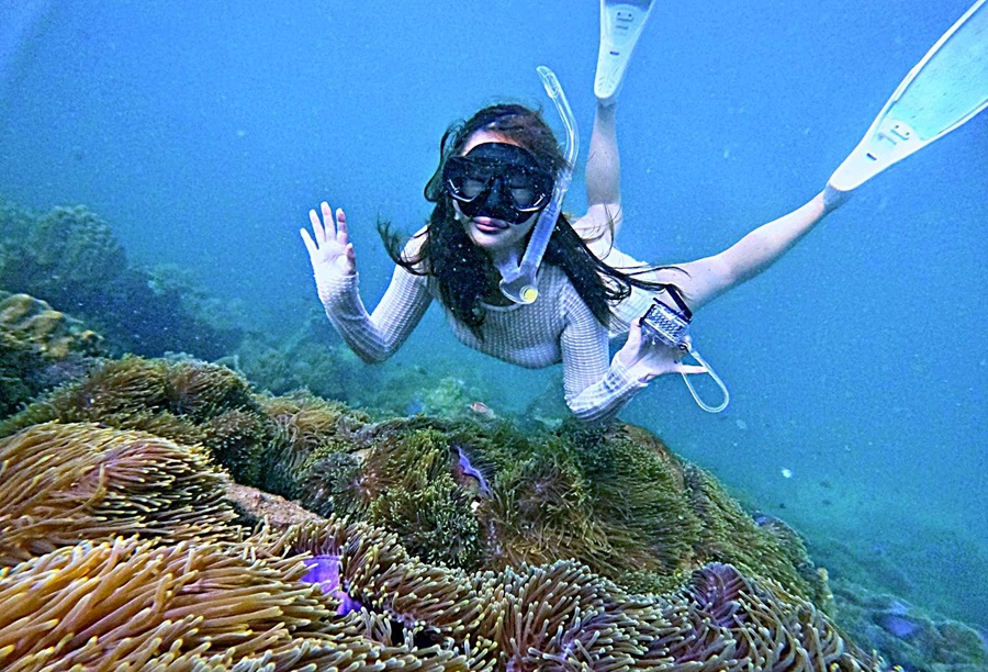 Lặn biển ở vùng nước trong xanh